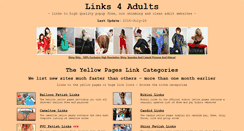 Desktop Screenshot of links4adults.com